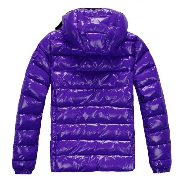 Moncler Moda Breve Slash e tasche Viola Cappotti uscita